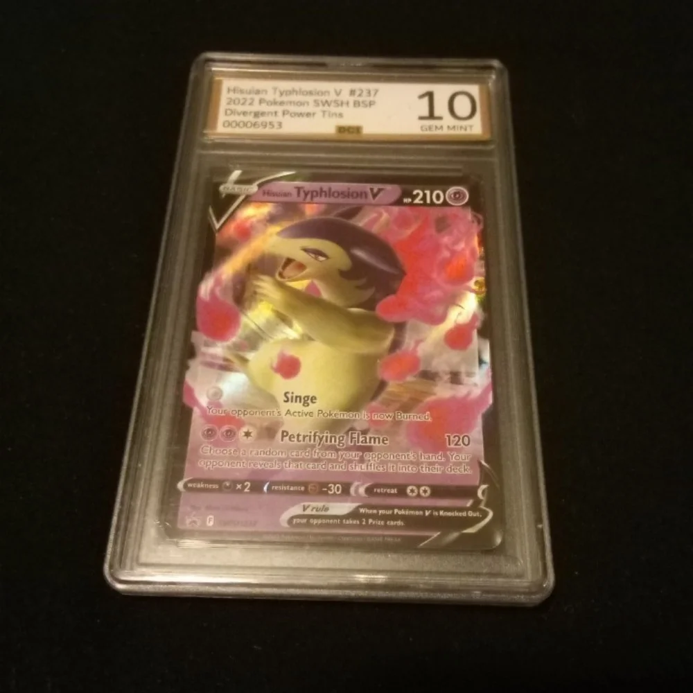 Pokemon 2022 Hisuisn Typhlosion V #237 SWSH BSP Divergent Power Tins DCI 10
